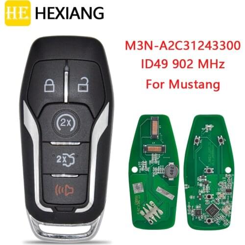 HE Xiang Car Remote Control Key For Ford Fusion Explorer edge Mustang 2013-2017 FSK902 M3N-A2C31243300 Replace Promixity Card