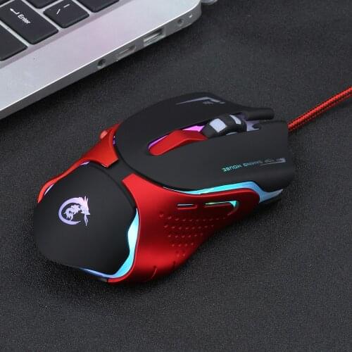 Professional Gaming Mouse Wired Computer Mouse 3200 DPI 6 Buttons Four Speed Fast Mouse Ergonomic Optical Mouse for Laptop Pc