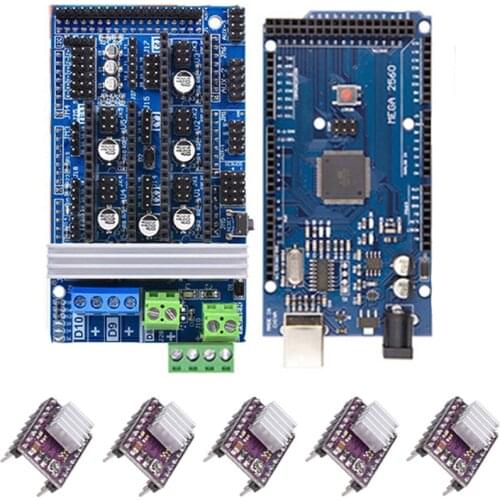 Ramps 1.6 Kit Mega 2560 R3 for arduino + 1pcs RAMPS 1.6 Controller + 5pcs DRV8825 Stepper Driver Module 3D Printer Kit