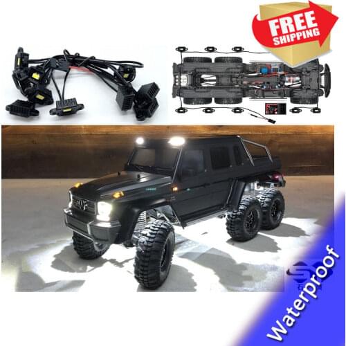 RC Car LED Light Kit for trax TRX6 G63 6x6 Wheel Eyebrow Lamp WATERPROOF upgrade parts