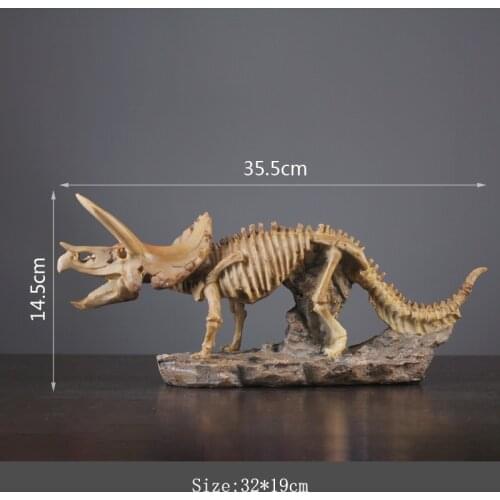 [Retro] Nordic Dinosaur Fossil Sculpture Decor Wall Decoration Wall Hanging Cafe Bar Furnishings Soft Bauble