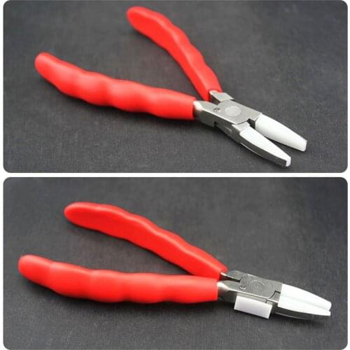 Saxophone Clarinet Flute Trumpet Woodwind Repair Tools Flat Nose Pliers Double Nylon Jaws Prestige Don't Damage Paint