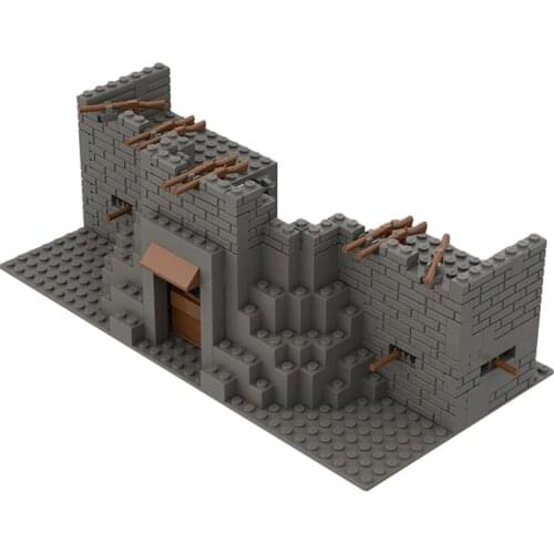 MOC modern war scene sticks to the fortress building blocks. DIY assembling creative toys