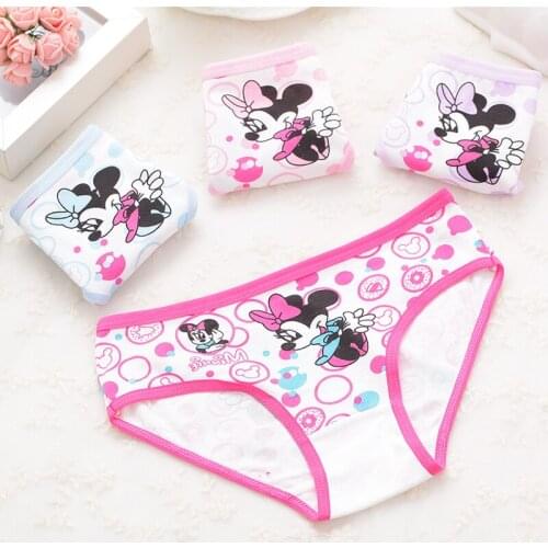 4pcs/lot girl cotton briefs Girls shorts children underwear for underwear Kids panties
