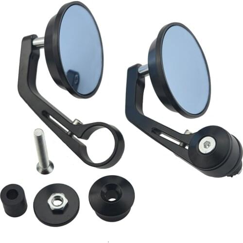Universal 7/8" Round Bar End Rear Mirrors Moto Motorcycle Motorbike Scooters Rearview Mirror Side View Mirrors FOR Cafe Racer