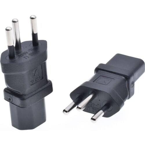 High Quality Switzerland To C13 Plug Adapter 10A250V Type J Round 3 Pins Conversion Adapter For PDU Cabinet