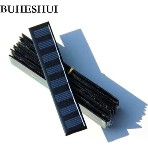 0.3W 4V Solar Panel Solar Cell Polycrystalline Diy Solar Charger For 2.4V Battery Education107*20*3MM 10pcs/lot Free Shipping
