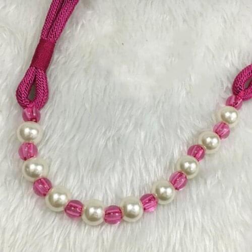 2pcs/lot Handmade Diy Colorful Beads Hanging Straps For Home Curtains Pearl Clips All-match Home Tiebacks Accessories Sjorband