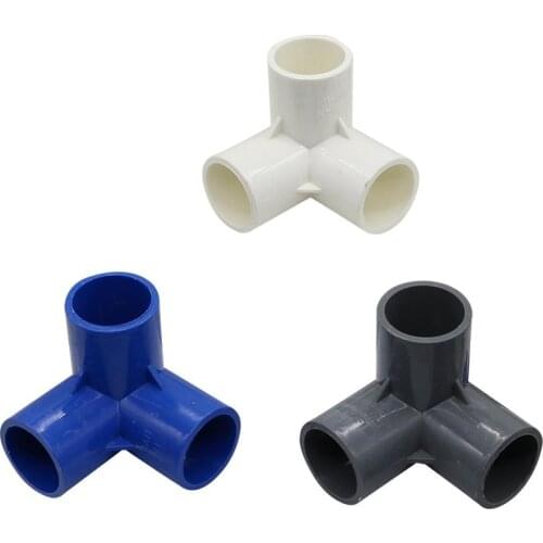 20mm Stereoscopic Tee PVC 3D Three-Dimensional Water Pipe Connector DIY Shelf Joint Greenhouse Agriculture Irrigation Fittings