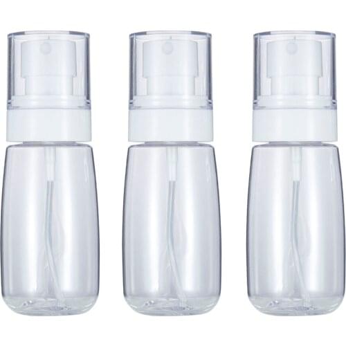 3pcs Mini 60ml Frosted Refillable Fine Mist Empty Bottles Pump Travel Perfumes