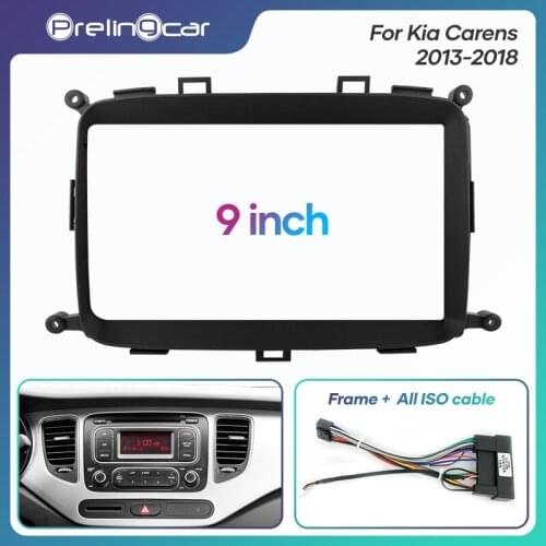 1Din 2Din Car DVD Navigation Radio Fascia Frame For Kia Carens 2013-2018 Stereo Receiver Player Panel Dash Trim Kits