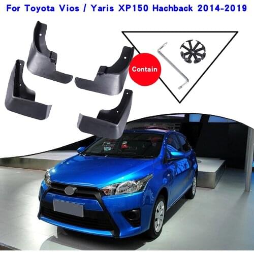 Car Accessories For Toyota Vios Yaris XP150 Hatchback 2014-2019 Mudguards Splash Guards Fender Mudflaps Car Fender Mud Flaps