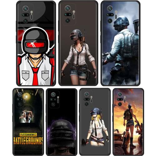 Pubg Cover For Xiaomi Redmi Note 9S 9 8 9T 7 8T 10 Pro Max 5G TPU Cell Phone Case Black Soft Shell Coque Capa