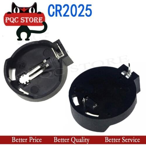 10pcs CR2025 CR2032 CR2016 Button Battery Holder Universal Battery Holder Battery Box 3V Lithium Battery Holder