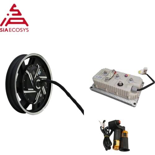QS motor 17*3,5inch 8000W 273 V3 hub motor with KLS7275H controller 110 120KPH in wheel hub motor kits for Electric motorcycle