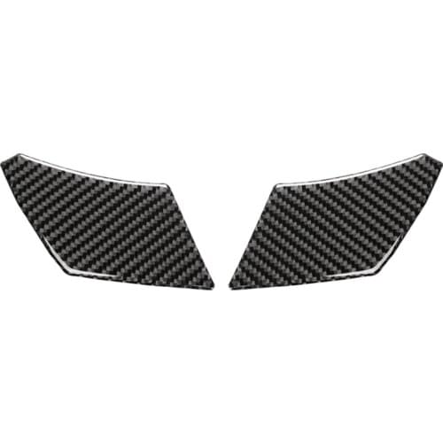 Real Carbon Fiber Door Handle Bowl Trim Stickers Glossy for Dodge Challenger 15-19 Interior Accessories Stickers