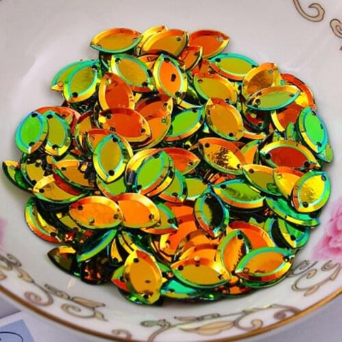 New!!!! 6*13mm wholesale Loose Oval Sequins Paillettes Crafts Sewing Diy,Garment Accessories SOCA613