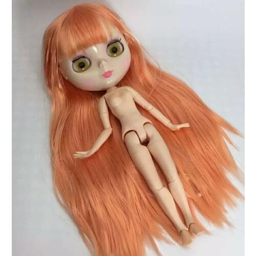 Nude Blyth Doll joint body orange hair fashion doll factory doll 20171221