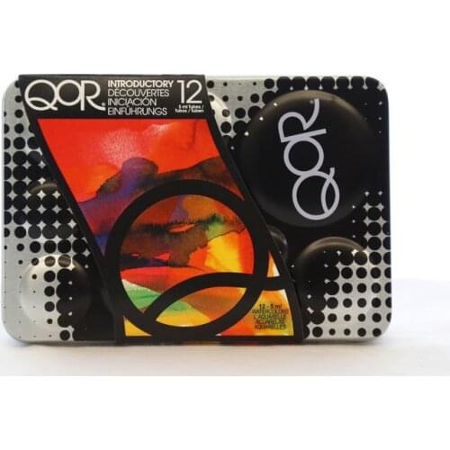 U.S. QOR Imported Watercolor Paint Paste 5ml Tube Iron Box 6 /12 /24 Colors Watercolour Pigment Package