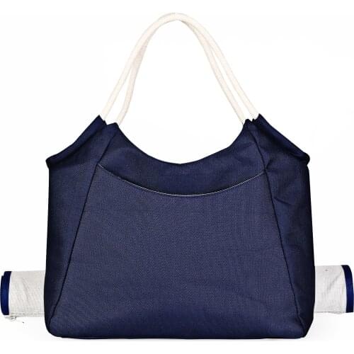 Tote Bag For Women Summer Beach Classical Fabric Soft Large Handbag Female Large Casual Top-handle Bag with mat