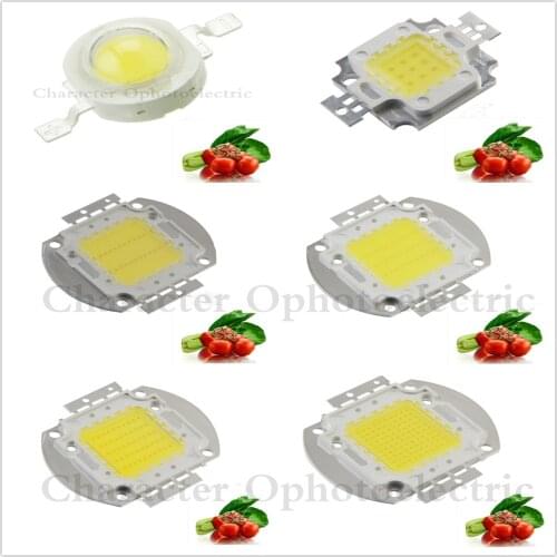 LED COB Chip Full Spectrum 400-840nm Cool White DIY Aquarium Lamp Bulbs For 1W 3W 5W 10W 20W 30W 50W 100W Light Beads