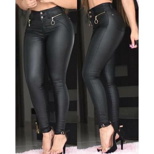 Женские кожаные брюки XIKUO China At AliExpress