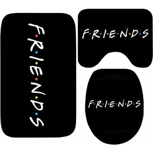 Funny Friends TV Shower Home Decor Modern Friends Gift Friends TV Mat for Bathroom Toilet Mats Rug Carpet Non Slip Shower Carpet