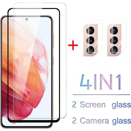 Screen Protectors For Samsung Galaxy S21 Plus S21+ S20 FE Glass Camera Lens Protects For Samsung A21Plus S20FE Tempered Glass