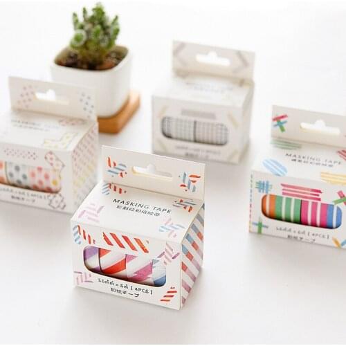 10 Pes/set Fitting Decoration of DIY Hand-book Diary Washi Tape Wholesale Sticker Tape 15mm X5m Length