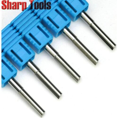 4*17mm One Flute Tungsten Carbide End Mill Straight Cutter Wood Router Bit CNC Woodworking Tools for Engraving Slotting Cutting