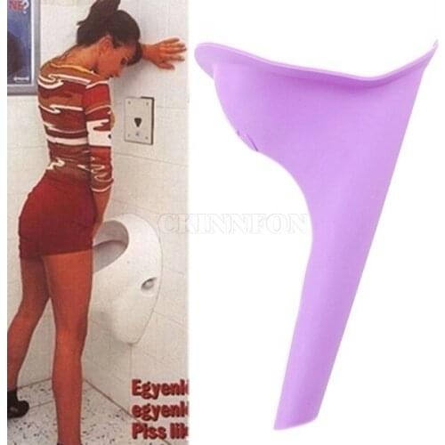 400Pcs/LotPcs/Lot Women Urinal Travel Kit Outdoor Camping Soft Silicone Urination Device Stand Up & Pee Female Urinal Toilet