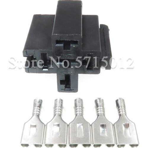 5 Hole Auto Relay Socket Electrical Automotive Relay Wire Connector With Terminals