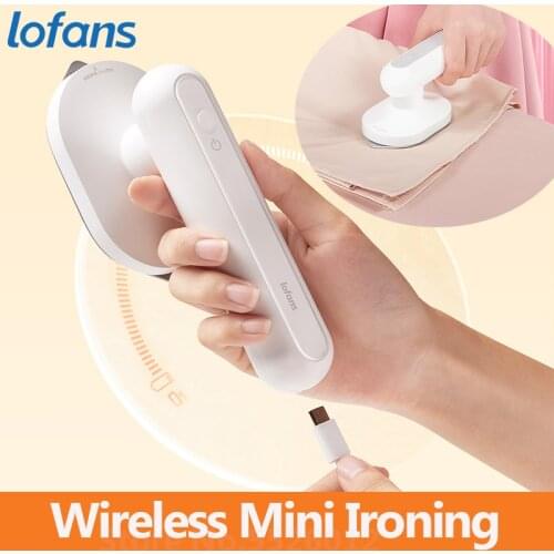 Lofans mini Wireless Steam Iron Portable Garment Steamers USB Rechargeable Cordless Ironing Machine for ironing clothes