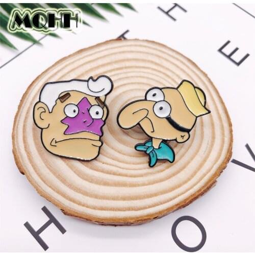 Creative Cartoon Movie Anime Big Nose Character Enamel Brooch Alloy Badge T-shirt Bag Pin Accessories Women Jewelry Gift