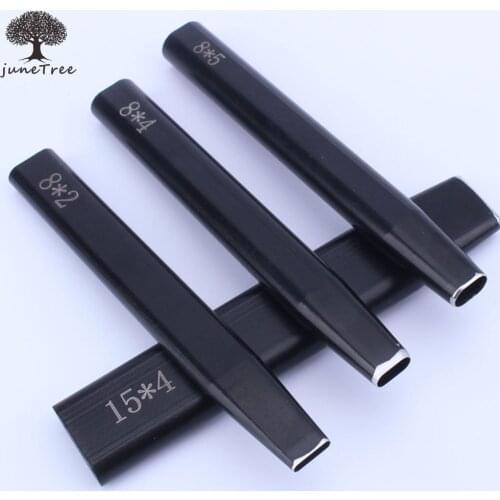 2x8/4x8/5x8/4x15mm shape Hole Punch Cutter Belt Watch Band Hollow Leather Tool Flat Hole Punch Maker Cutter Chisel Tool Set