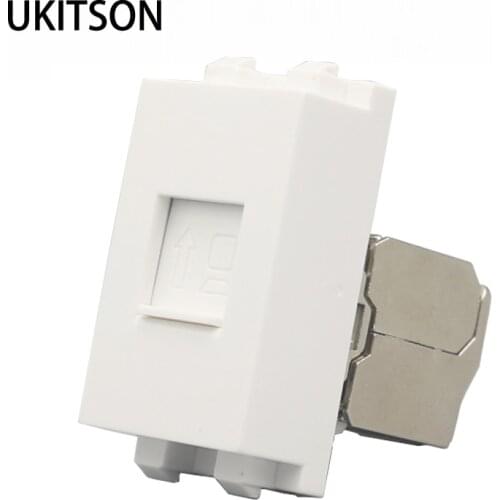 New CAT 6A Network Insert Plug CAT6A Modules For 10GB Internet RJ45 LAN Slot With Sliding Door