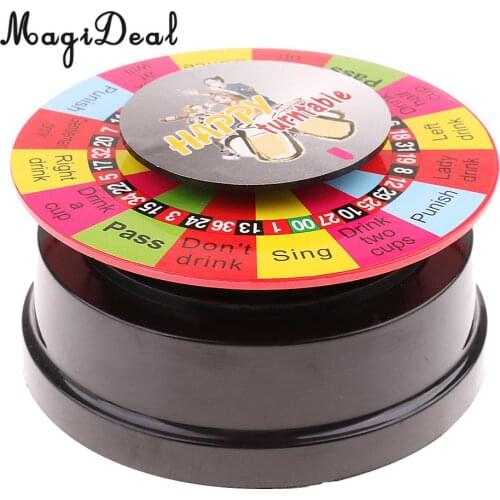 Electric Turntable Novelty Drinking Game Adults Bachelorette Party Supply Traditional Games for Camping Hiking Accessories