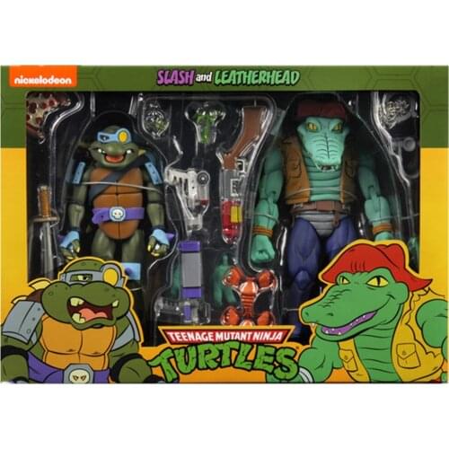 Original NECA Classic Movie Teenage Mutant Ninja Turtles Crocodile U.S.A venue limited Edition PVC Model Figure Kit Toys Gift