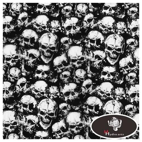 Hydro arts!Free shipping!Skull Design Hydrographic Film Water Transfer Printing Film 50cm*10m aqua print HFD043