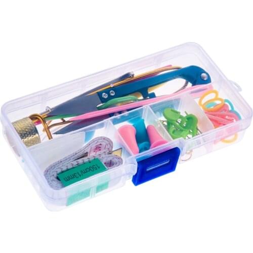 DIY Knitting Needles Kit Crochet Hooks Stitching Weave Knitting Needles With Box Yarn Craft Home Knitting Accessories