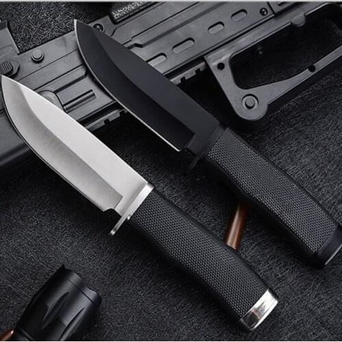 High Quality Damascus Steel 57HRC Classic Tactical Camping Fixed Blade Knife 8Cr13 Stainless Steel Outdoor Hunting Tool Knives