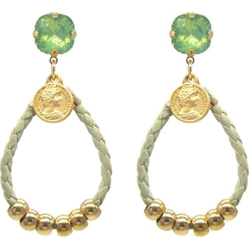 Wholesale ZA Jewelry Gift Water Drop Earrings for Women Dangle Earrings Professional Office Earrings Girls Party Jewelry