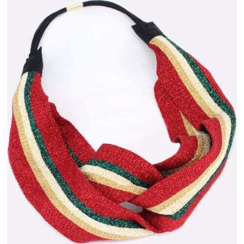 12pcs Fashion Striped Elastic Headbands for women Twisted Turbans Headwraps for Girls Korean Hair Accessories Christmas Hairwear