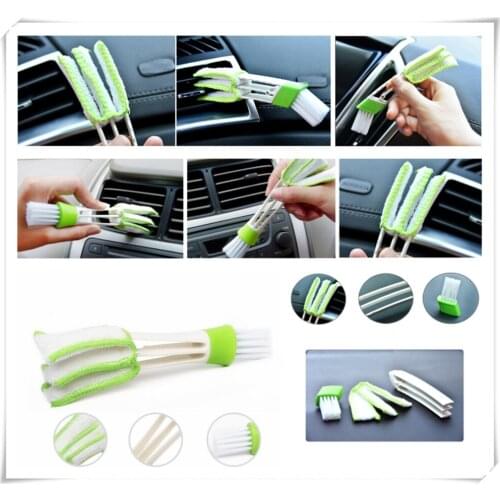 2PCS Car Air Conditioner Vent Outlet Cleaning Brush SLIT Cleaner Duster Brush for Honda Sports Ridgeline NeuV S660 Project D M