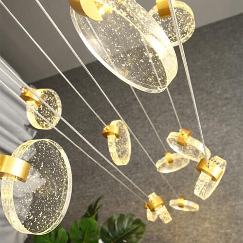 Modern Simplicity LED pendant light Light luxury crystal chandelier Creativity hanging lamp indoor bedroom bedside living room
