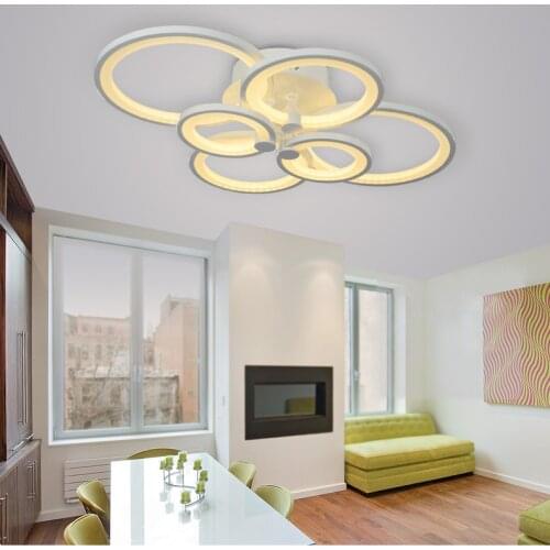 Remote control living room bedroom modern led ceiling lamps dimming led ceiling light Multiple combination personality ceiling