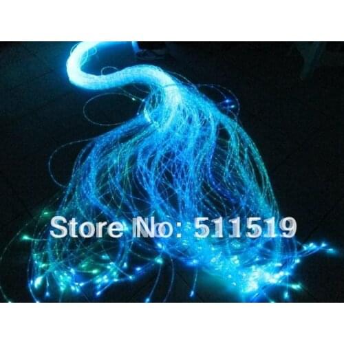 Special toys sensory fiber optic kit with 100 strands twinkle cable 3m long+10W RGB twinkle LED illuminator with remote