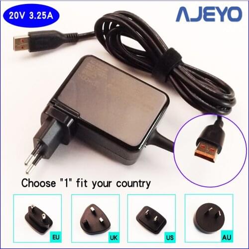 20V 3.25A Laptop Ac Adapter Charger for Lenovo 11 14 Slim Travel,Yoga 3 Pro-1370 (Only for Core i7),3 14 Yoga 4 Pro