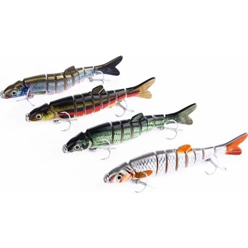 1pc 4.5" Pike Bass Swimbait Fishing Lure 15g Multi Jointed Fish Crankbaits Artificial Hard Fishing Bait Wobblers Tackle Pesca