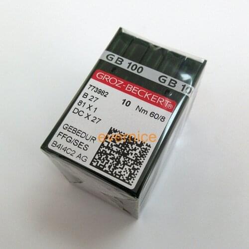 100 Pcs Groz-Beckert Dcx27 Gebedur Titanium Needles For Babylock Brother Juki